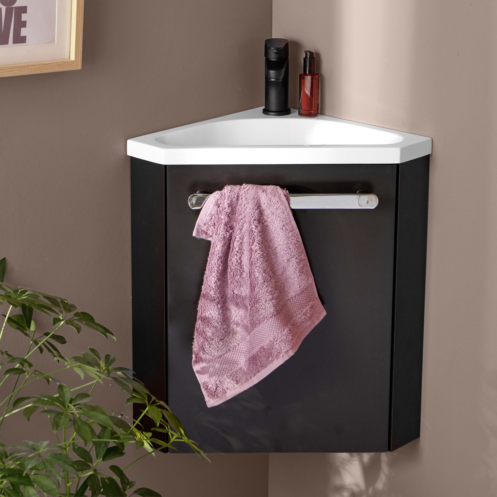 PACK LAVE MAIN NOIR CARBONE + ROBINET NOIR PACK LAVE MAIN NOIR CARBONE + ROBINET NOIR