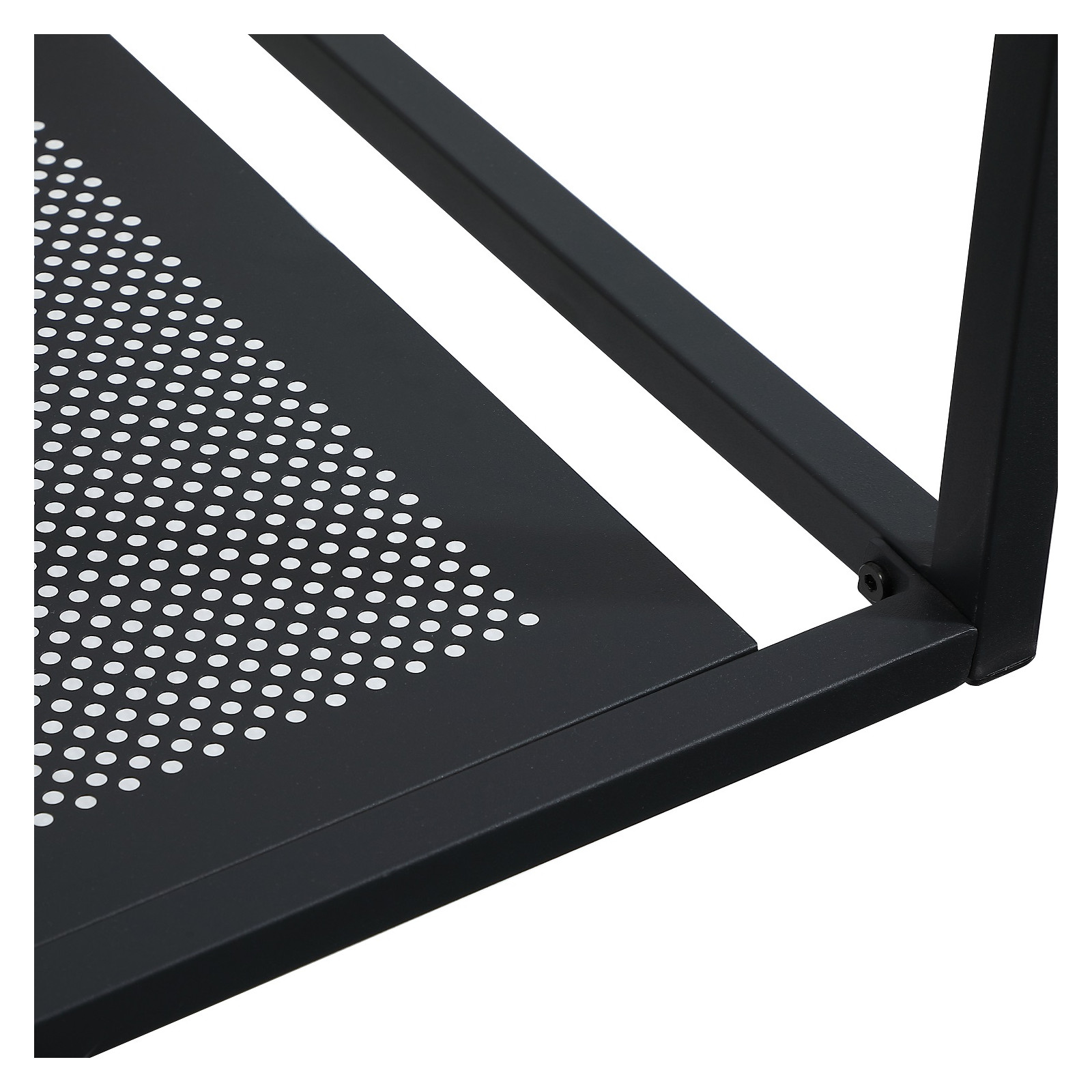 Meuble de salle de bain bois et métal avec vasque noire et miroir WILL