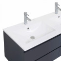 ENSEMBLE MSDB SORRENTO 120CM GRIS ANTHRACITE + COLONNE GRIS ANTHRACITE