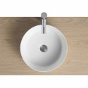 Vasque ronde à encastrer en céramique blanche 36 cm AITO