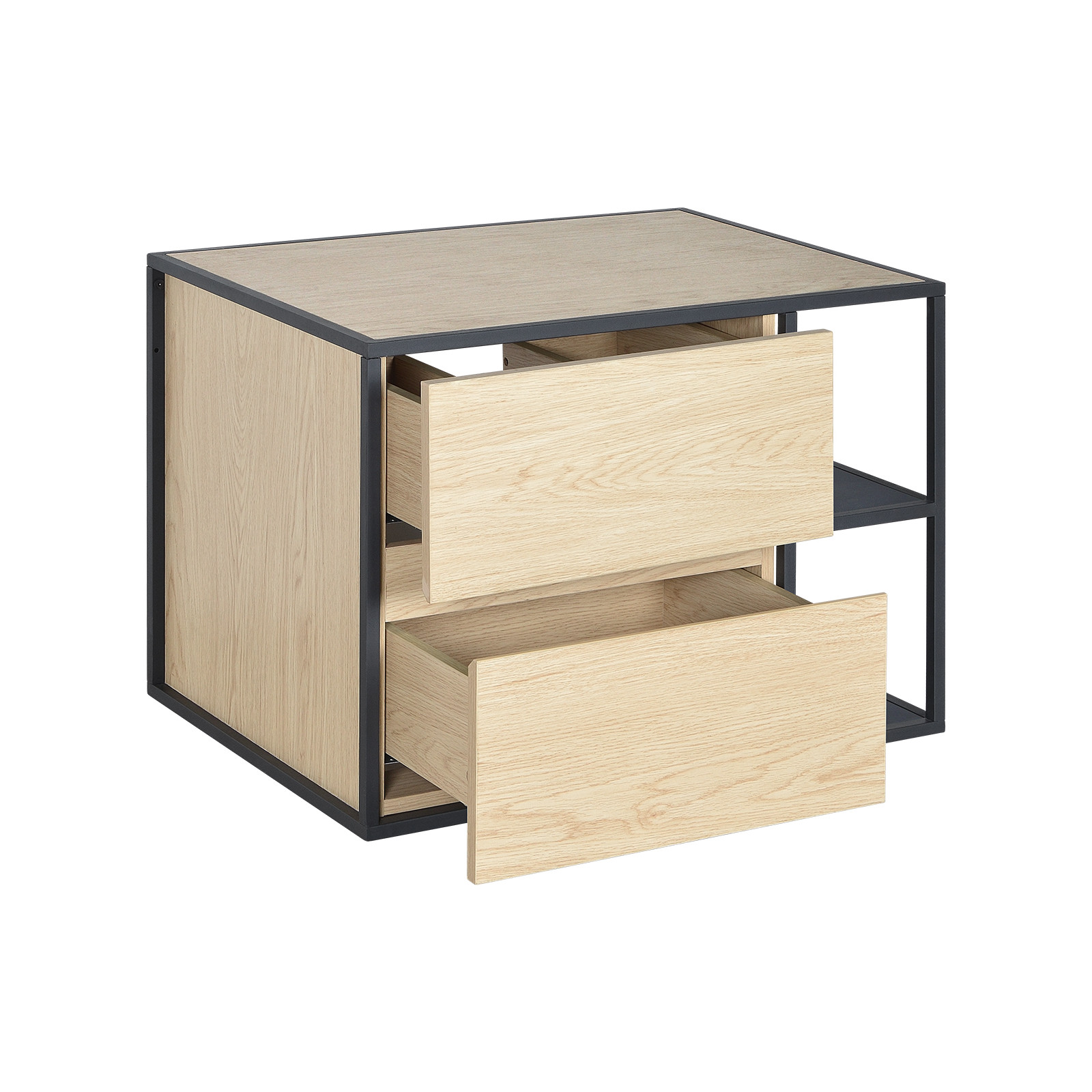 Meuble de salle de bain 70 cm EDISSON avec colonne, miroir et vasque