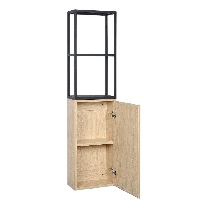 Meuble de salle de bain 70 cm EDISSON avec colonne, miroir et vasque