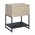 Meuble caisson chêne et piètement sous vasque 60 cm WILL