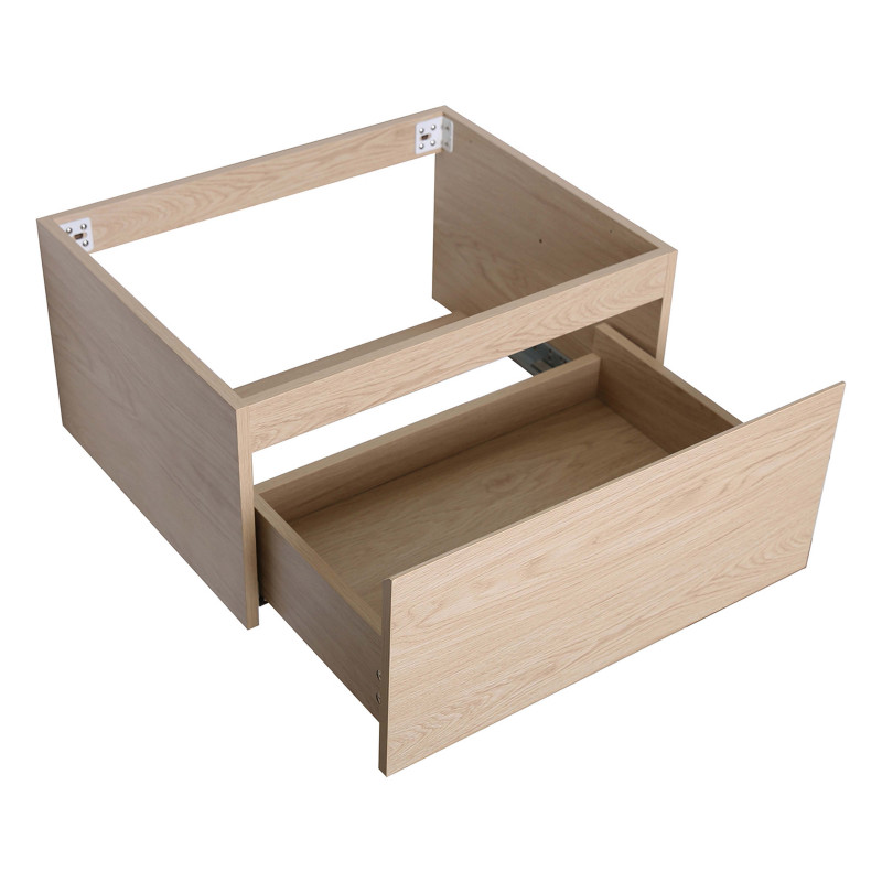 Meuble caisson chêne et piètement sous vasque 60 cm WILL