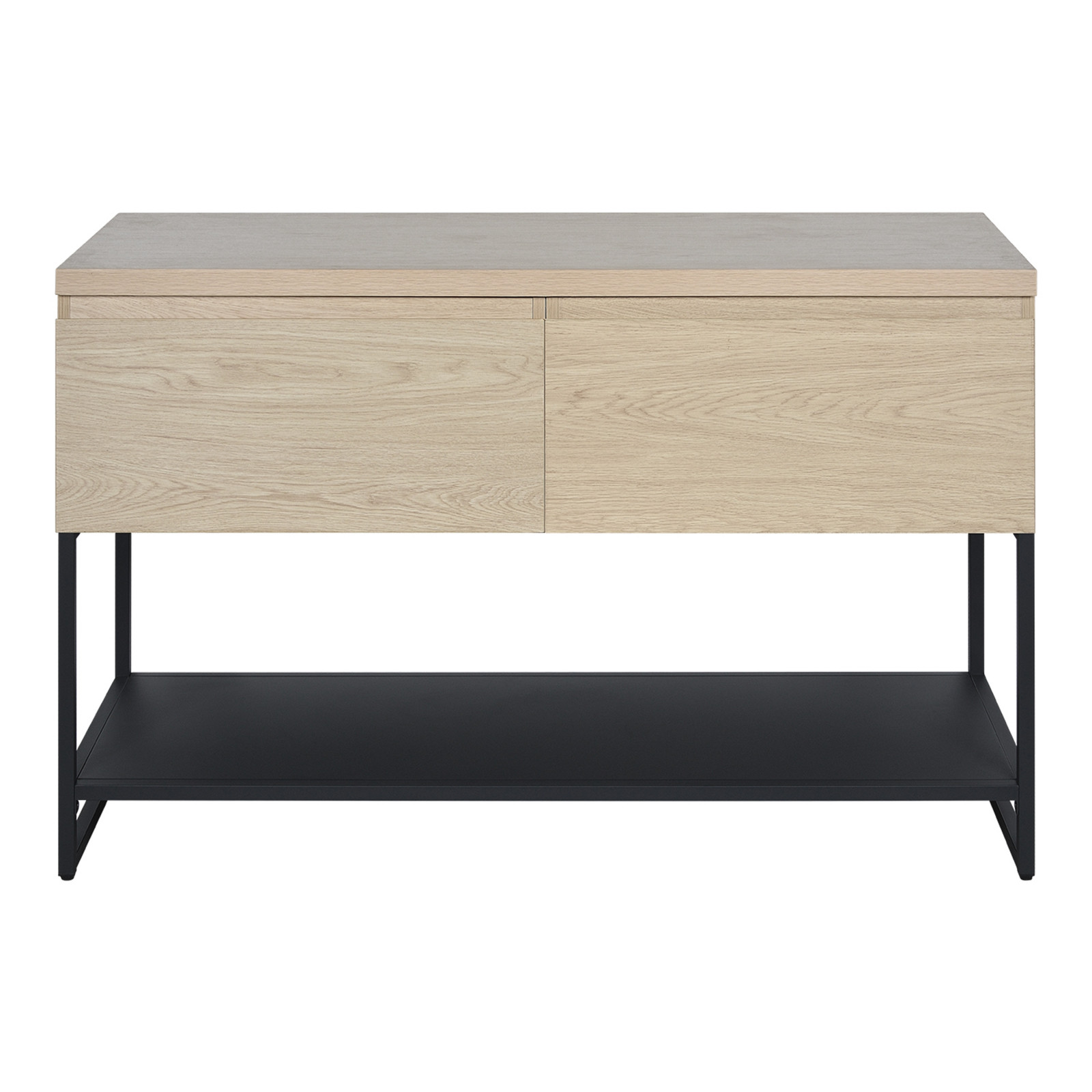 Meuble double caisson chêne et piètement sous vasque 120 cm WILL