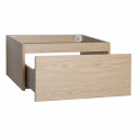 Meuble double caisson chêne et piètement sous vasque 120 cm WILL