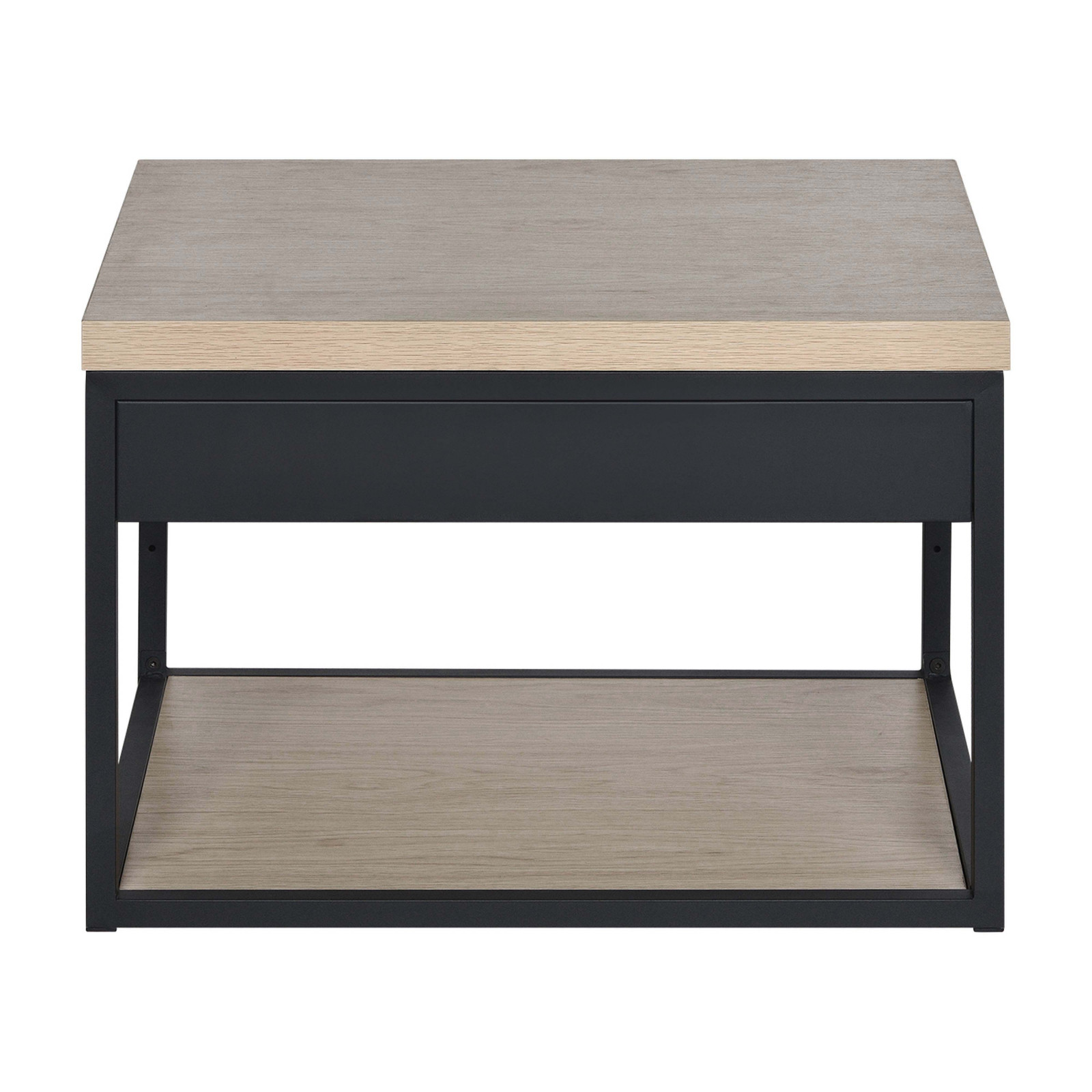 Meuble de salle de bain en métal et bois avec plan 60 cm WILL