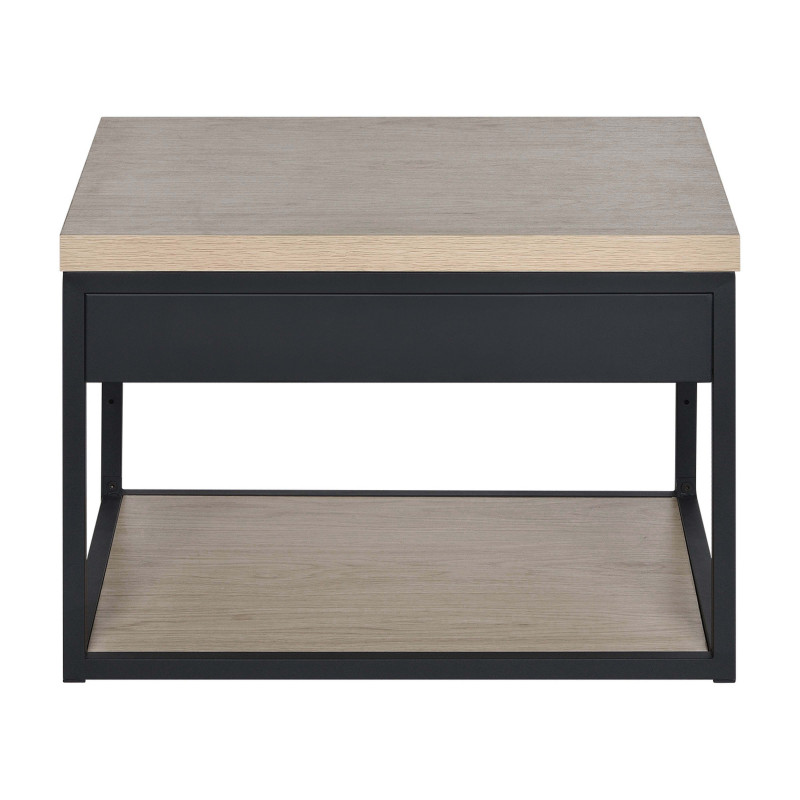 Meuble de salle de bain en métal et bois avec plan 60 cm WILL