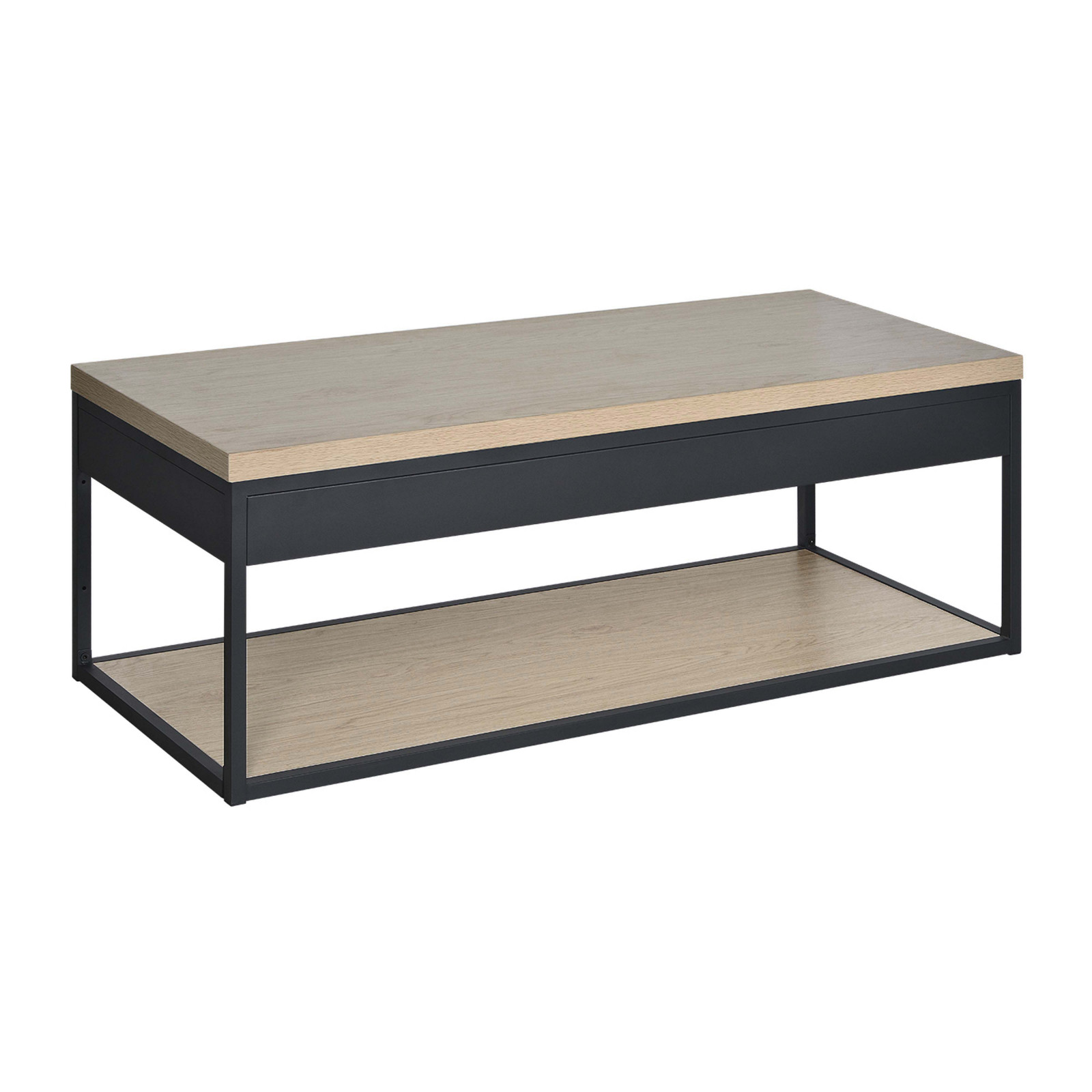 Meuble de salle de bain en métal et bois avec plan 120 cm WILL