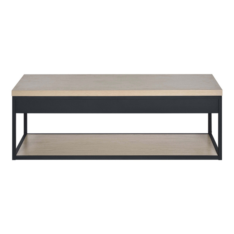 Meuble de salle de bain en métal et bois avec plan 120 cm WILL