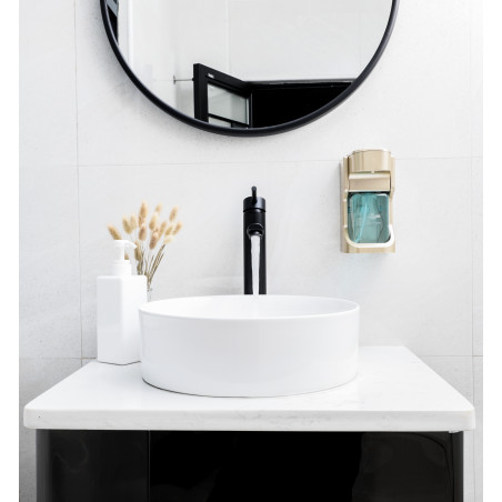 Robinet salle de bain mitigeur lavabo bec haut noir GRIFO