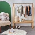 Portant vêtements enfant bois L100 x H125 cm HOMY