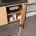 Meuble de salle de bain 140 cm à pieds STUDIO avec vasque