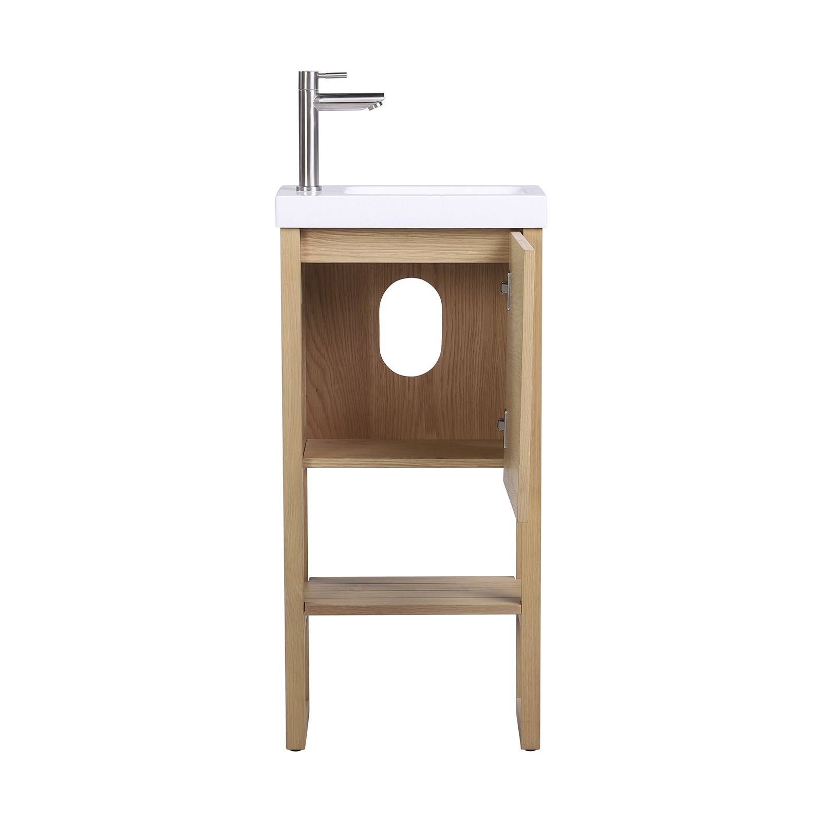 Meuble lave-mains vasque blanche ATOLL