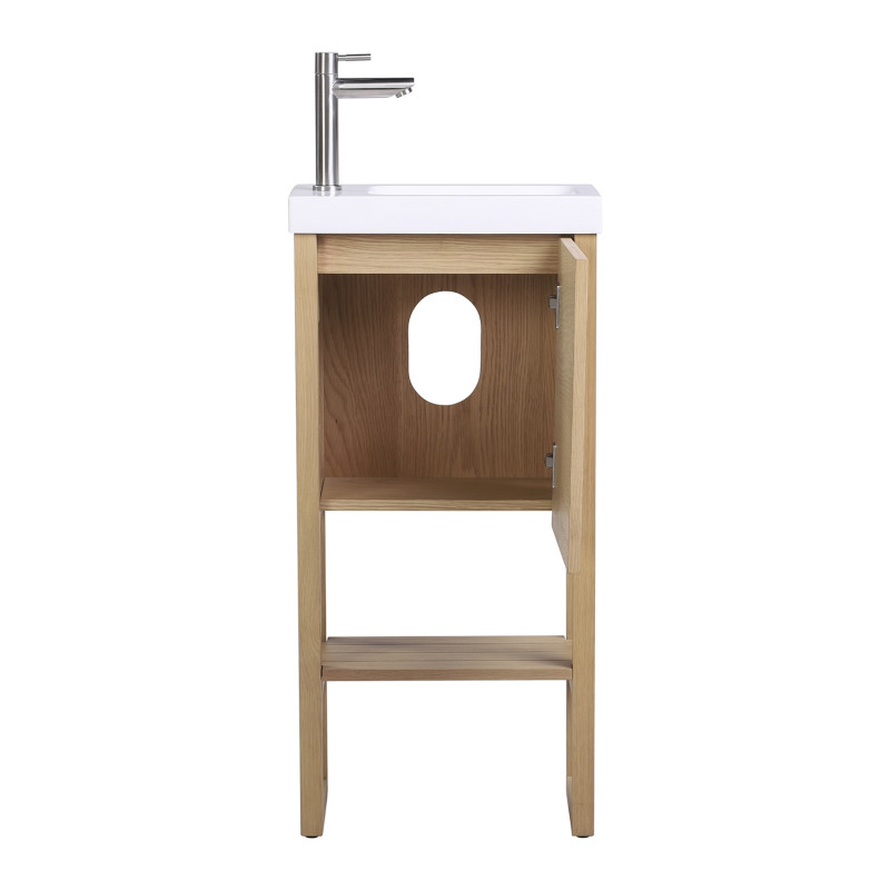 Meuble lave-mains vasque blanche ATOLL