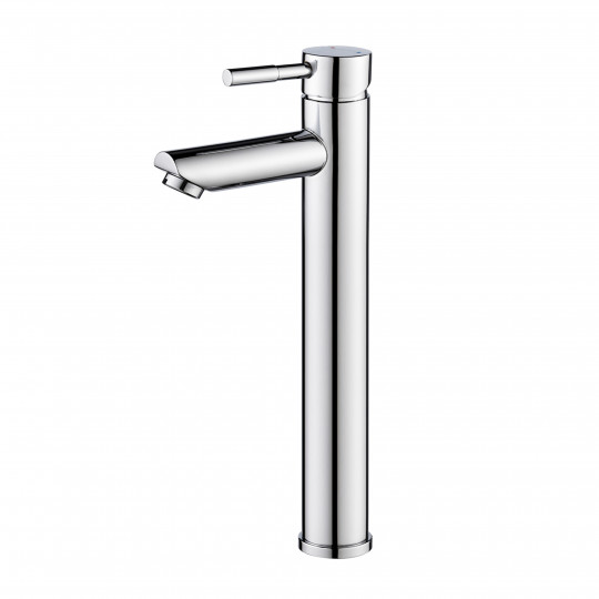 Robinet salle de bain mitigeur lavabo bec haut chromé TAP
