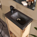 Meuble lave-mains vasque noire ATOLL