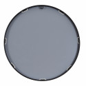 Miroir rond cadre métal noir 60 cm EMA
