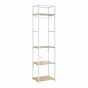 Portant vêtements bois et métal blanc L50 x H200 cm JUNE