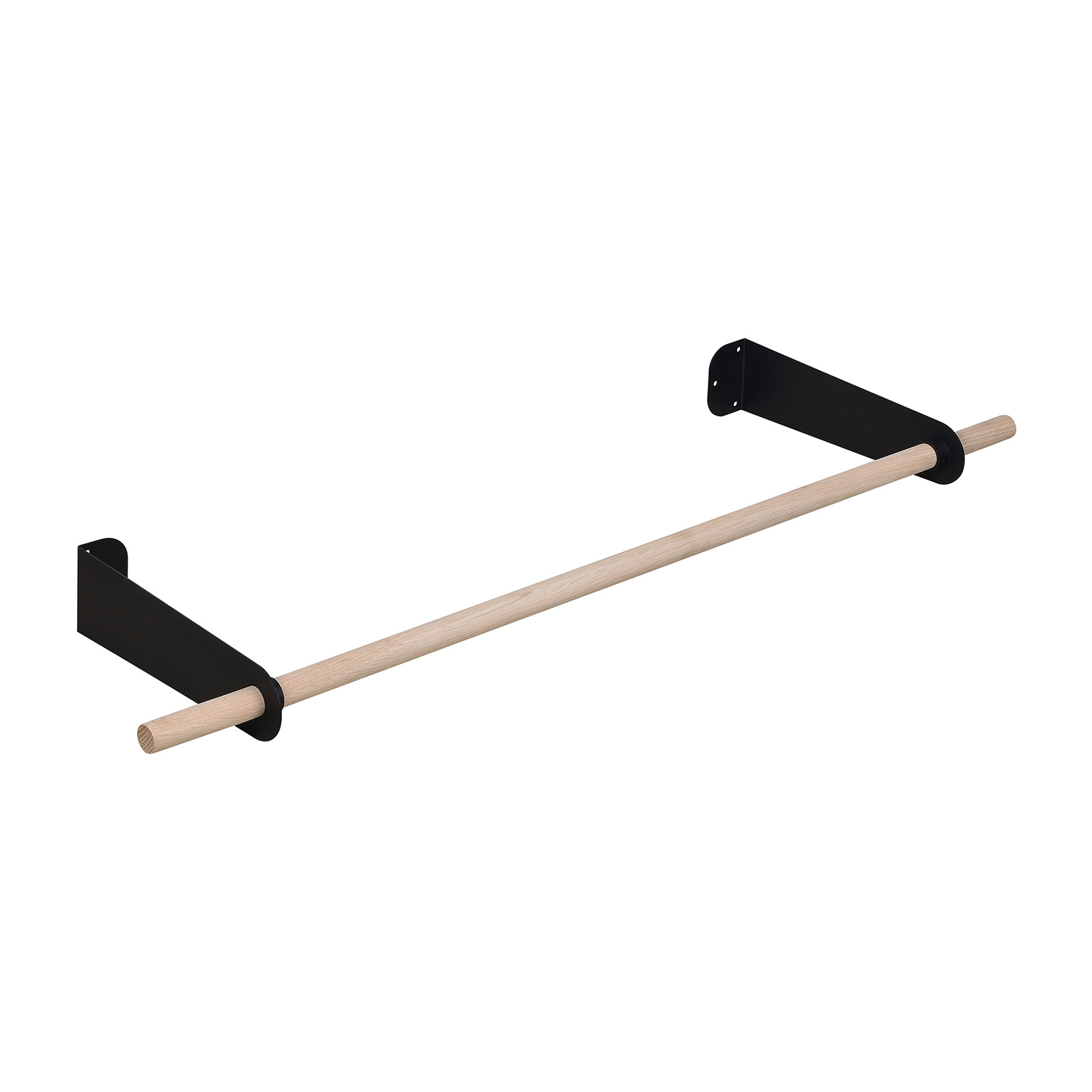 Penderie murale bois et métal noir L100 cm YURI Penderie murale bois et métal noir L100 cm YURI