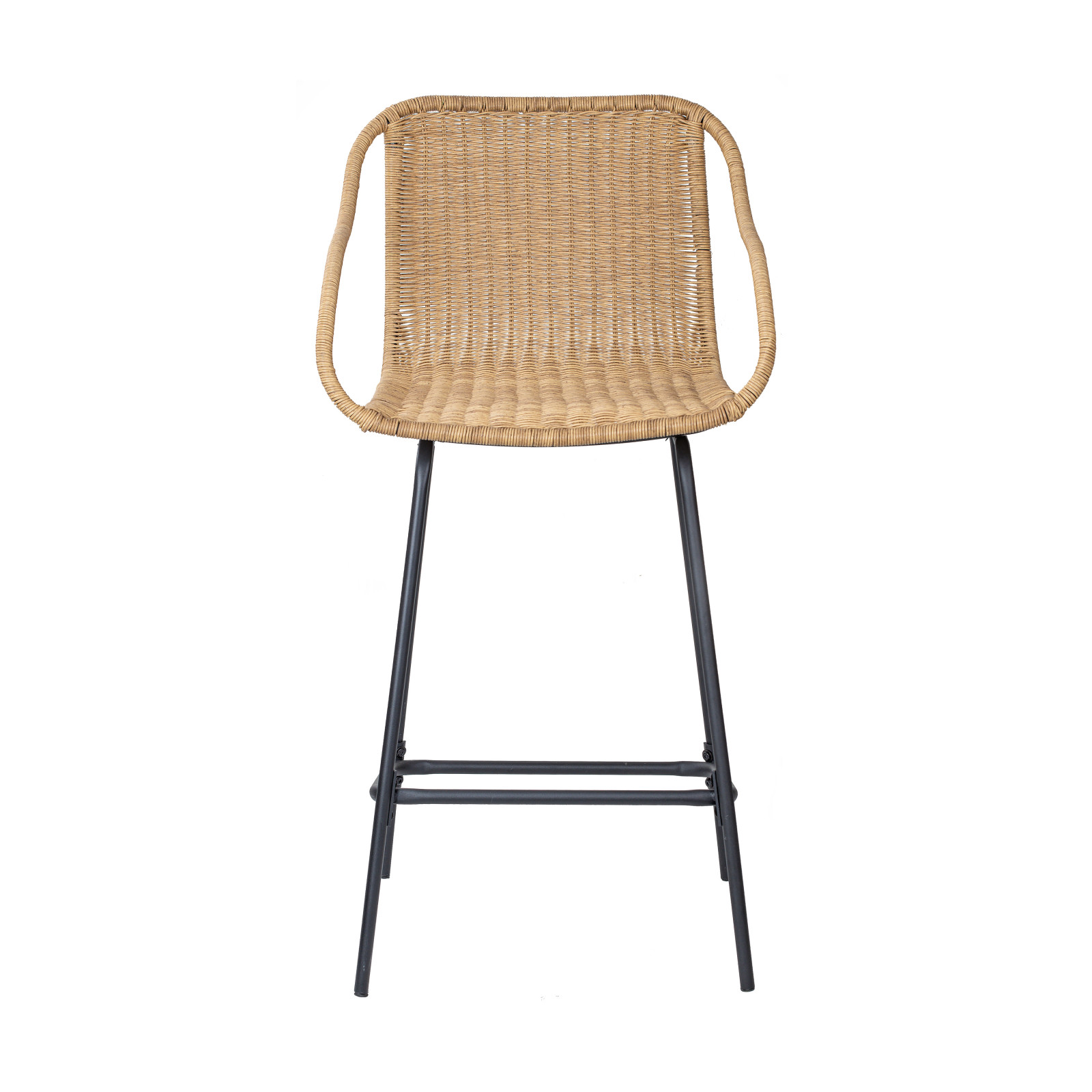 Chaises d'îlot en rotin 65 cm - MOOREA - Lot de 2