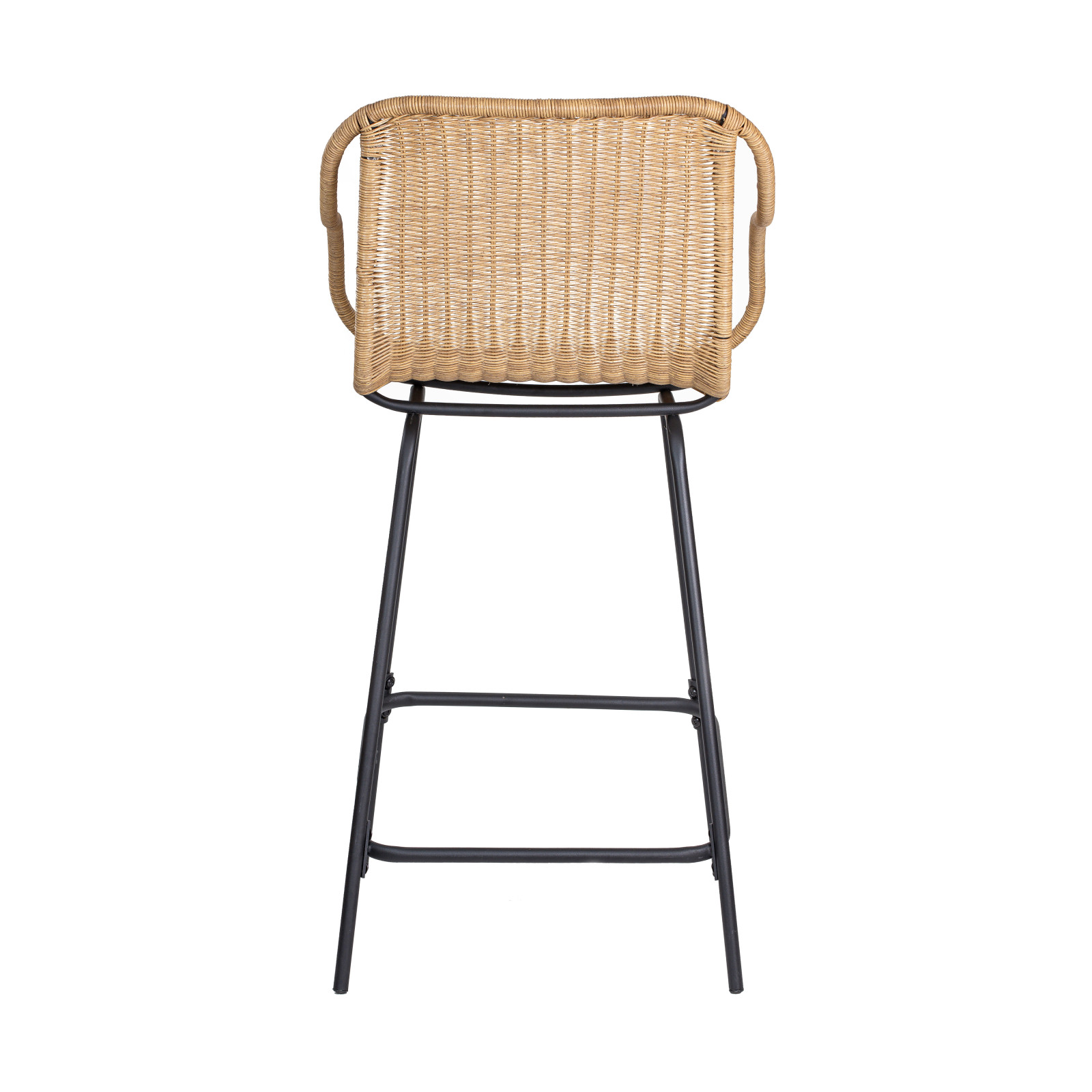 Chaises d'îlot en rotin 65 cm - MOOREA - Lot de 2