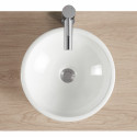 Vasque ronde blanche en céramique 37 x 37 cm OASIS