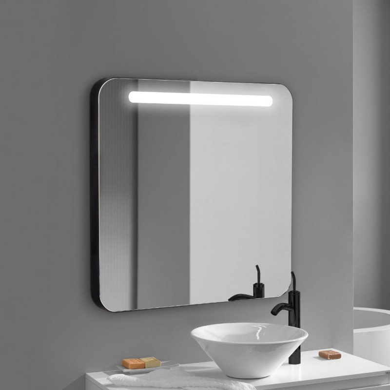 Miroir avec lumière intégrée