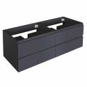 Meuble double vasque gris anthracite 120cm