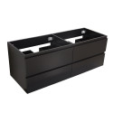 Meuble double vasque noir carbone 120cm