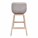 Chaise de bar tissu 65 cm - MELLOW - Lot de 2