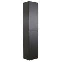 Colonne noir de salle de bain SORRENTO décor chêne 140 cm