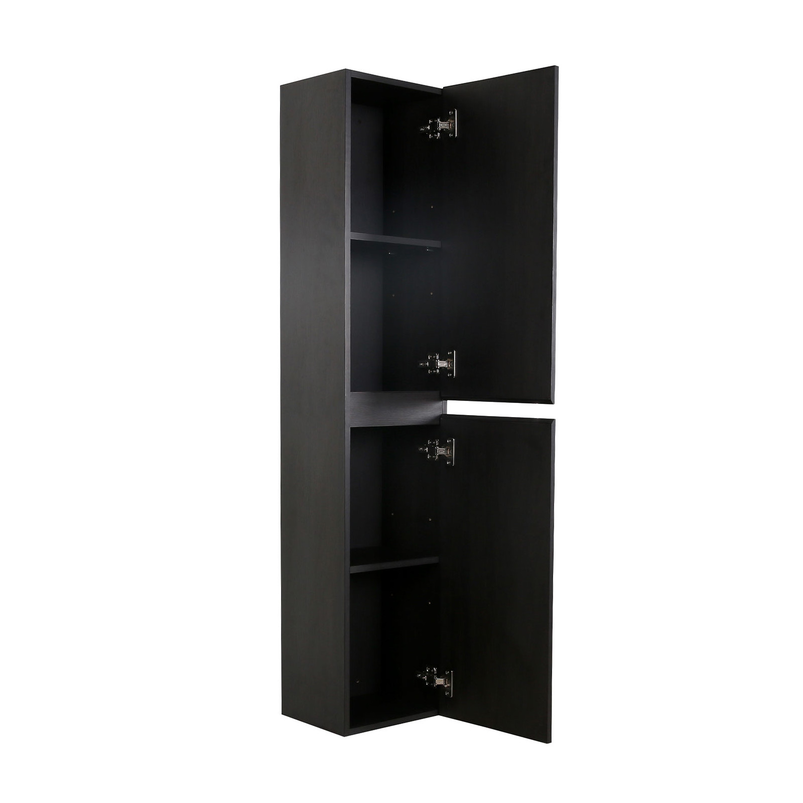 Colonne noir de salle de bain SORRENTO décor chêne 140 cm