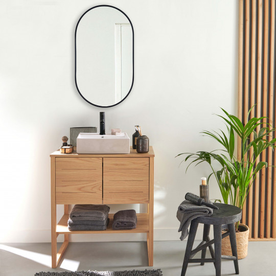 Ensemble meubles de salle de bain 4 pièces ATOLL 70 cm décor chêne