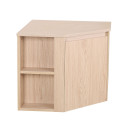 Meuble simple vasque décor chêne d'angle