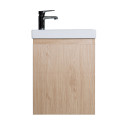 Meuble lave-mains décor chêne LISA