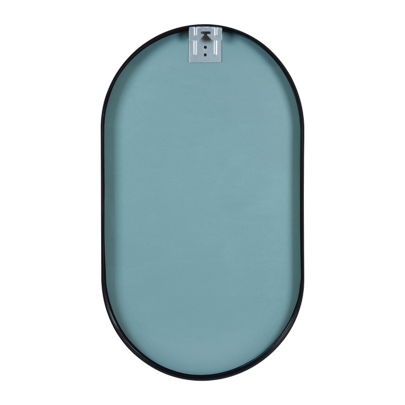 Ensemble meubles lave-mains LISA gris sable + miroir ovale + robinet