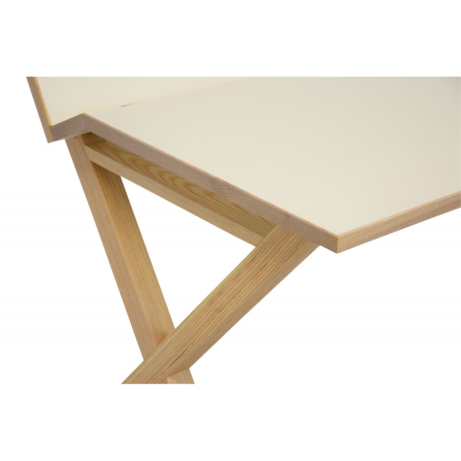 Bureau bois moderne blanc 130 cm TILT Bureau bois moderne blanc 130 cm TILT