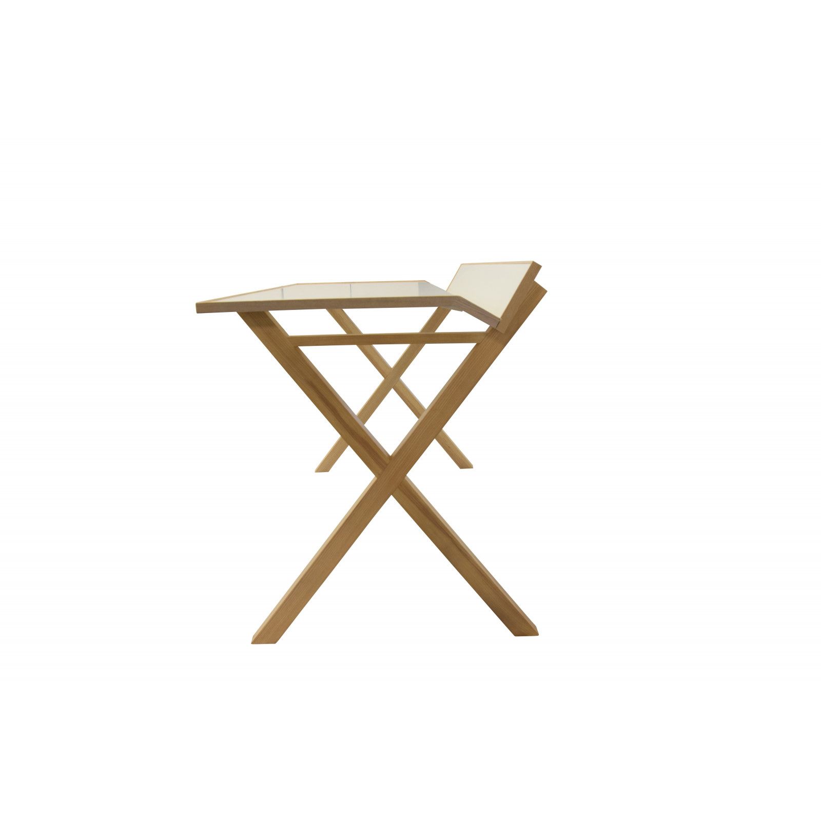 Bureau bois moderne blanc 130 cm TILT Bureau bois moderne blanc 130 cm TILT