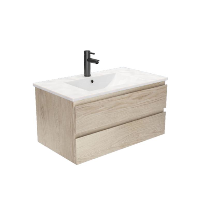 Ensemble meubles de salle de bain 2 pièces SORRENTO 80cm décor chêne