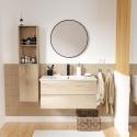 Ensemble meubles de salle de bain 4 pièces décor chêne 80cm SORRENTO