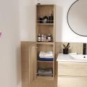 Ensemble meubles de salle de bain 4 pièces décor chêne 80cm SORRENTO