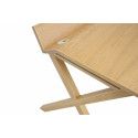 Bureau bois moderne frêne 130 cm TILT