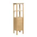 Colonne de salle de bain porte lisse chêne 145 cm