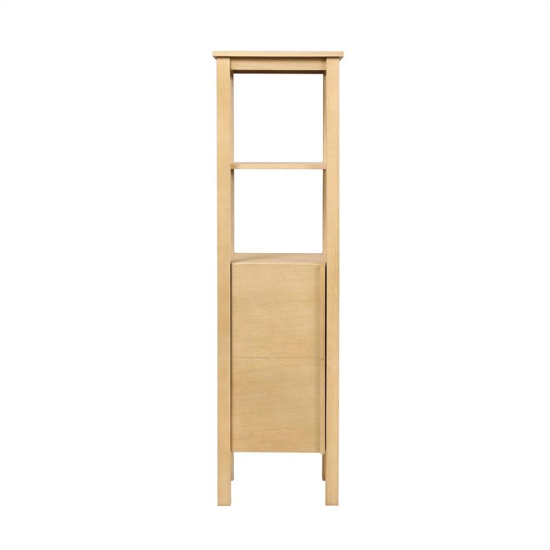 Colonne de salle de bain porte lisse chêne 145 cm