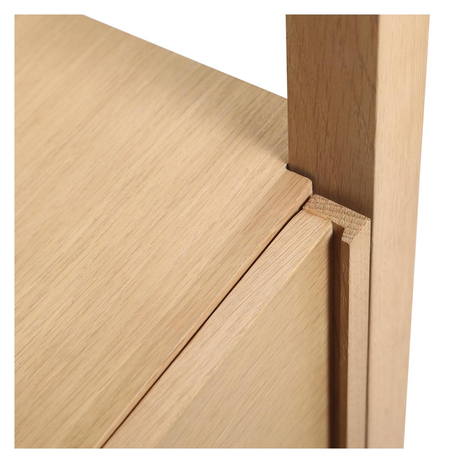 Colonne de salle de bain porte lisse chêne 145 cm