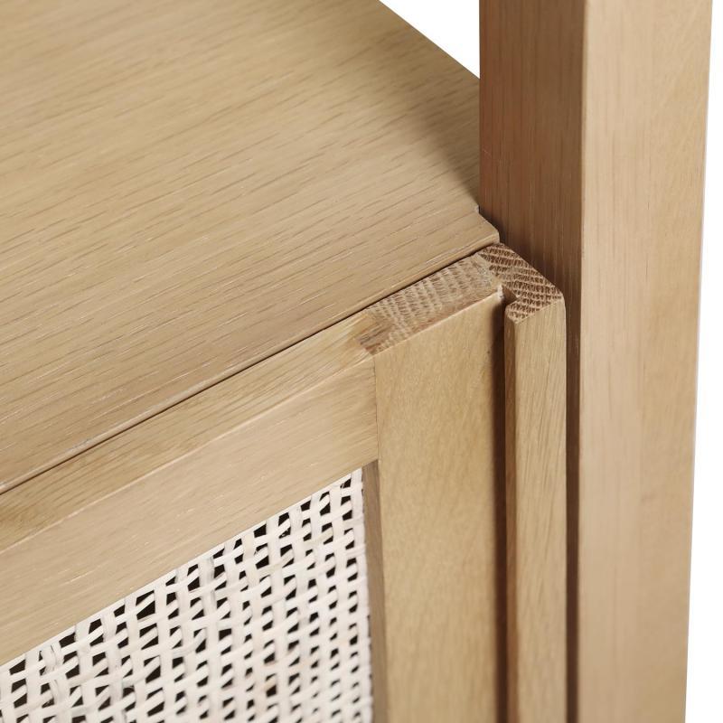 meuble cannage salle de bain