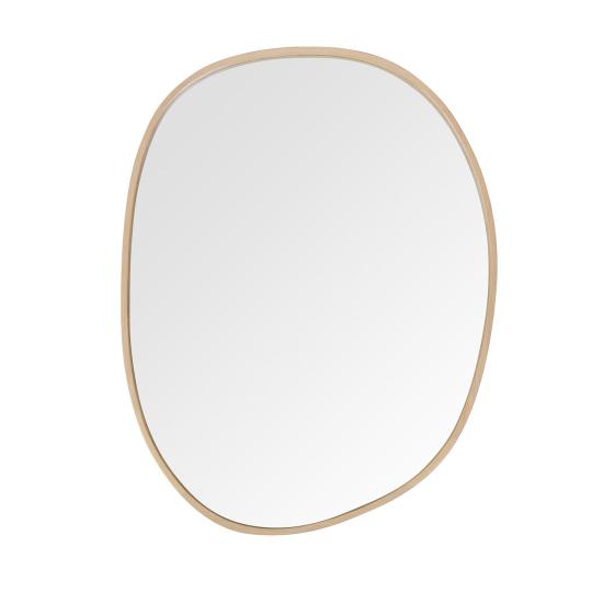 Miroir galet chêne 60 x 80 cm