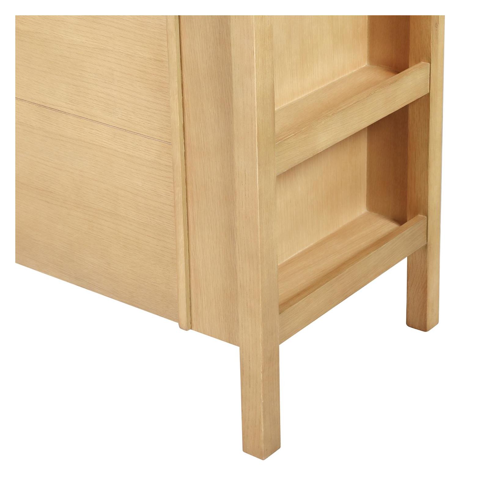 Meuble double vasque chêne portes lisses 130 cm