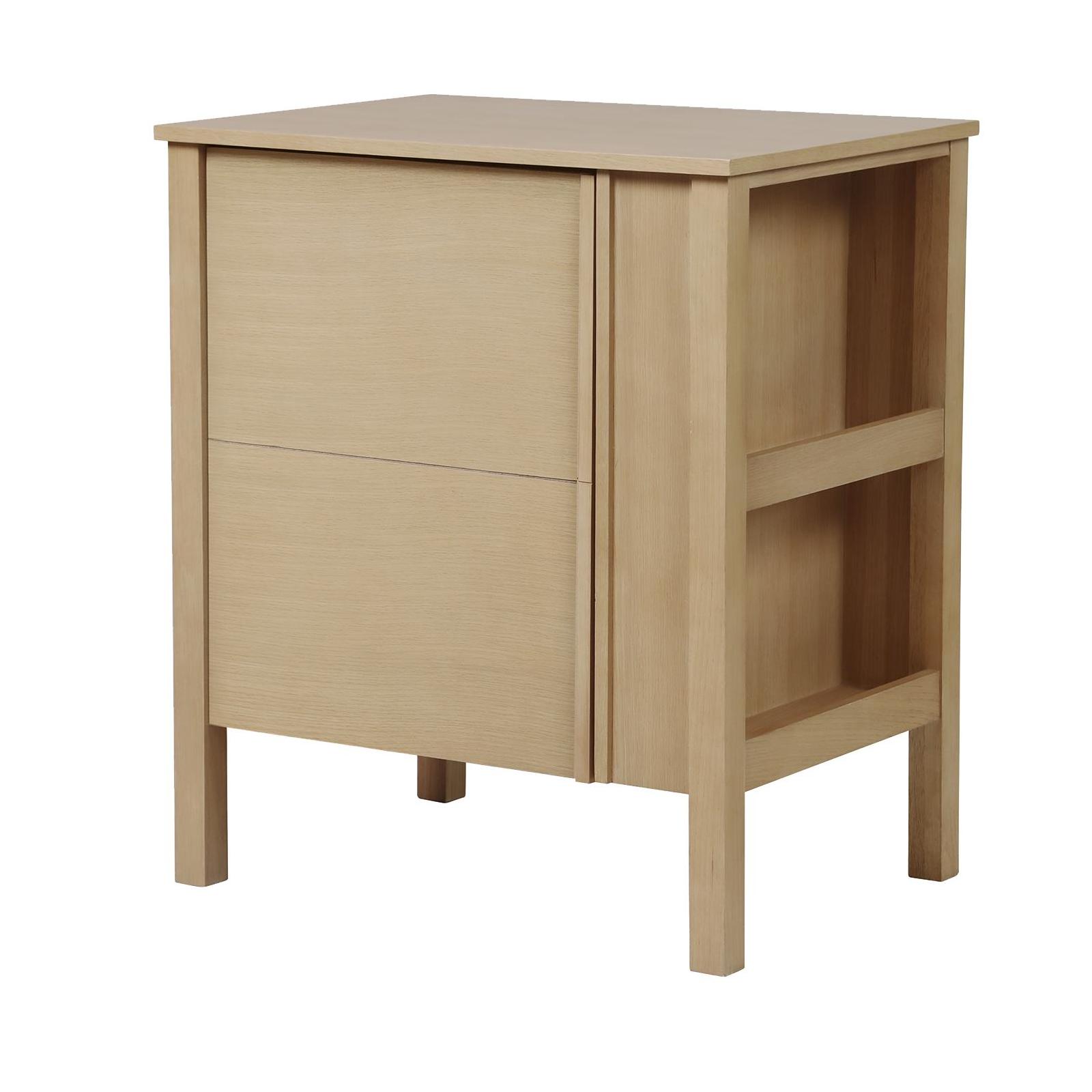 Meuble simple vasque chêne porte lisse 70 cm